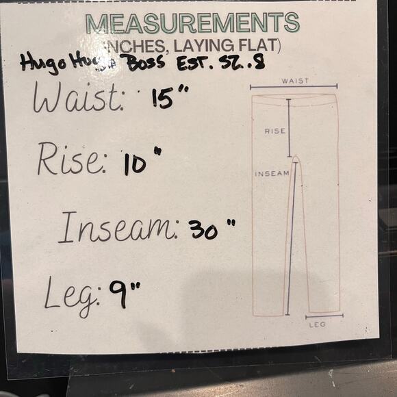 Hugo Hugo Boss Straight Leg Dress Pants Est. Sz. 8 Tailored Career Euro Chic - Picture 2 of 6